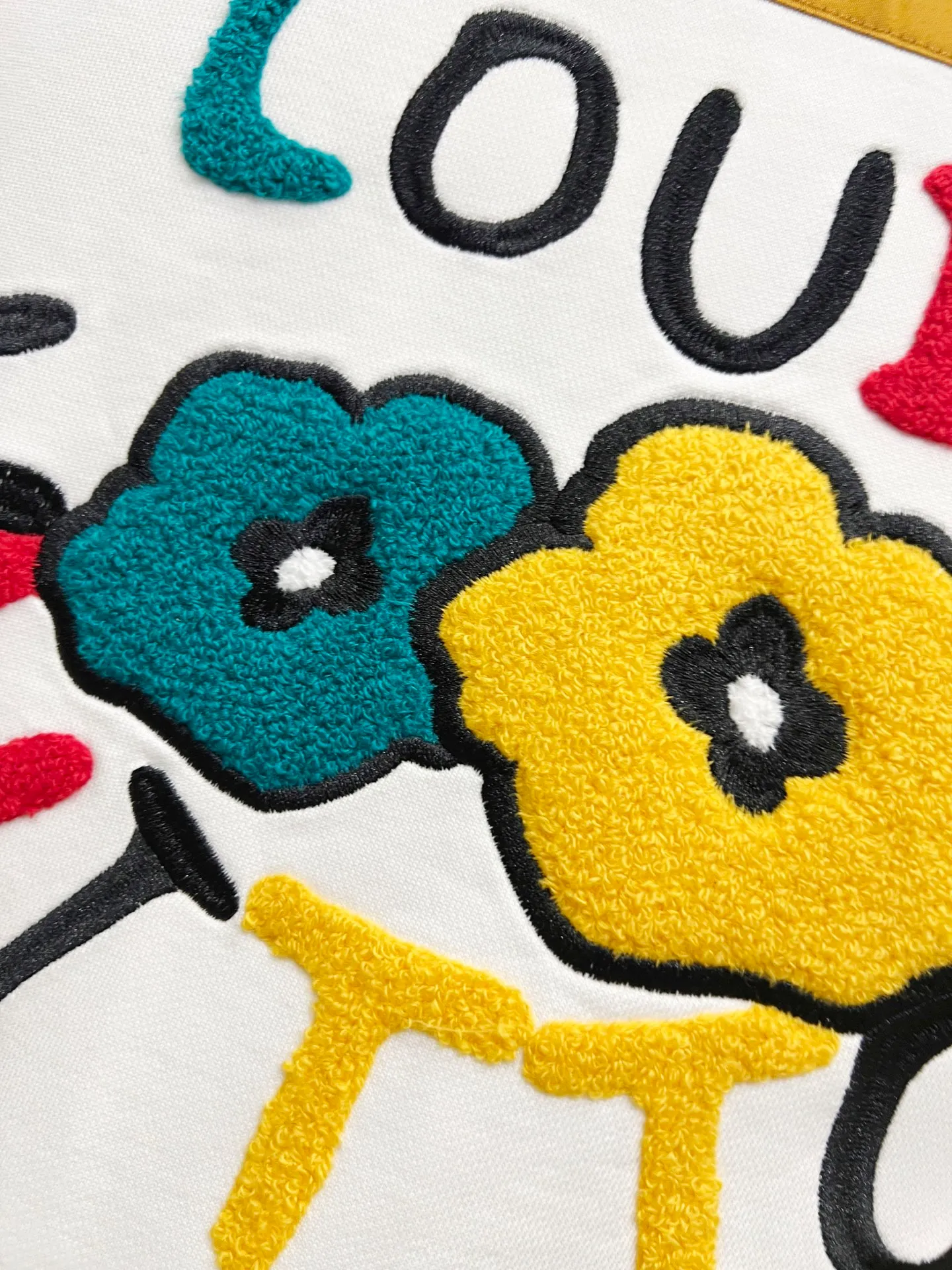 🅿️290 1v Louis* 2025 autumn and winter new style, customized 430g double yarn fabric, round neck long-sleeved sweatshirt, colorful three-dimensional towel embroidery design, high-end version! The same loose version for men and women S M L XL XXL five sizes color black white